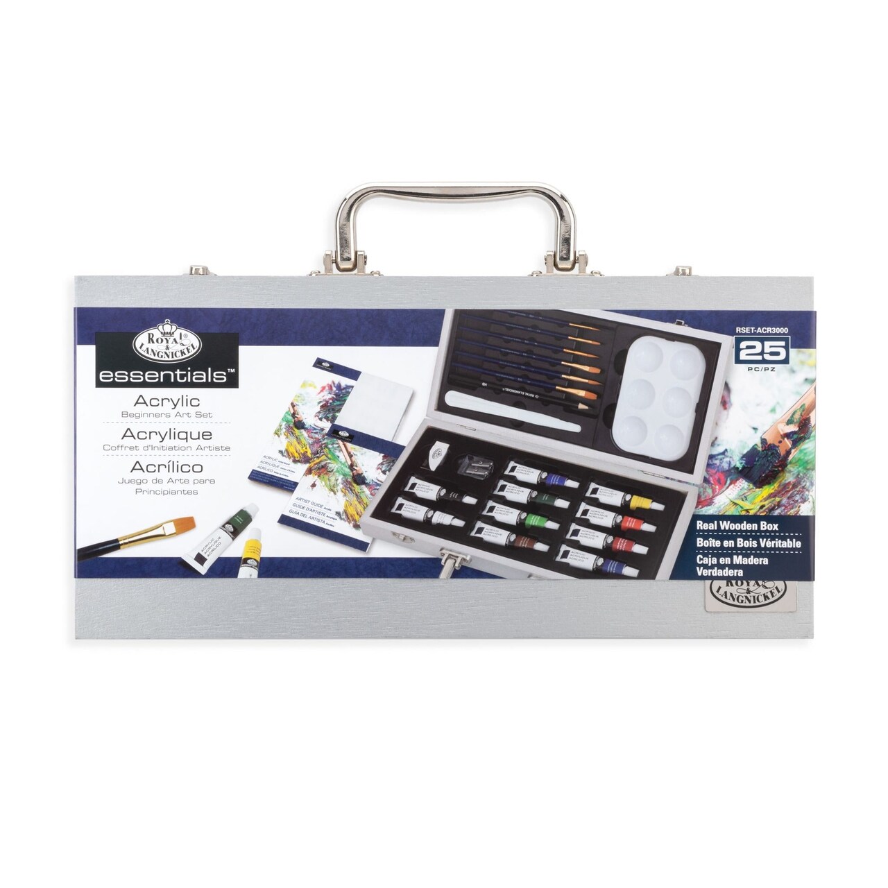 RSET-ACR3000 | Essentials™ 25pc Acrylic Painting Travel Art Set